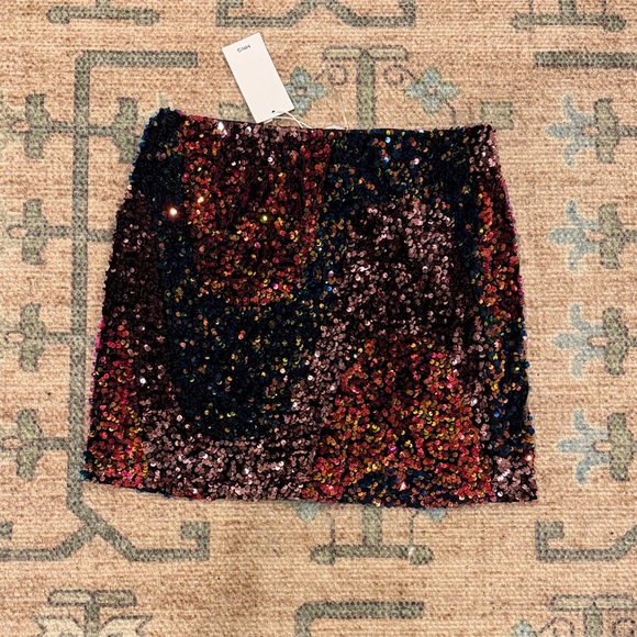 Mango Sequin Mini Skirt | NWT Size Medium - Picture 3 of 4